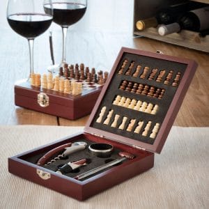 Set de Accesorios para Vino y  Ajedrez